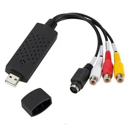 Адаптер видео-захвата c RCA, S-Video на USB, Оцифровщик видеокассет, (VIDEO-DVR)